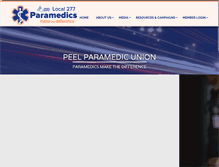 Tablet Screenshot of peelparamedics.com